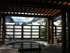 The outside of the Bodhi Tree spa in Canmore.