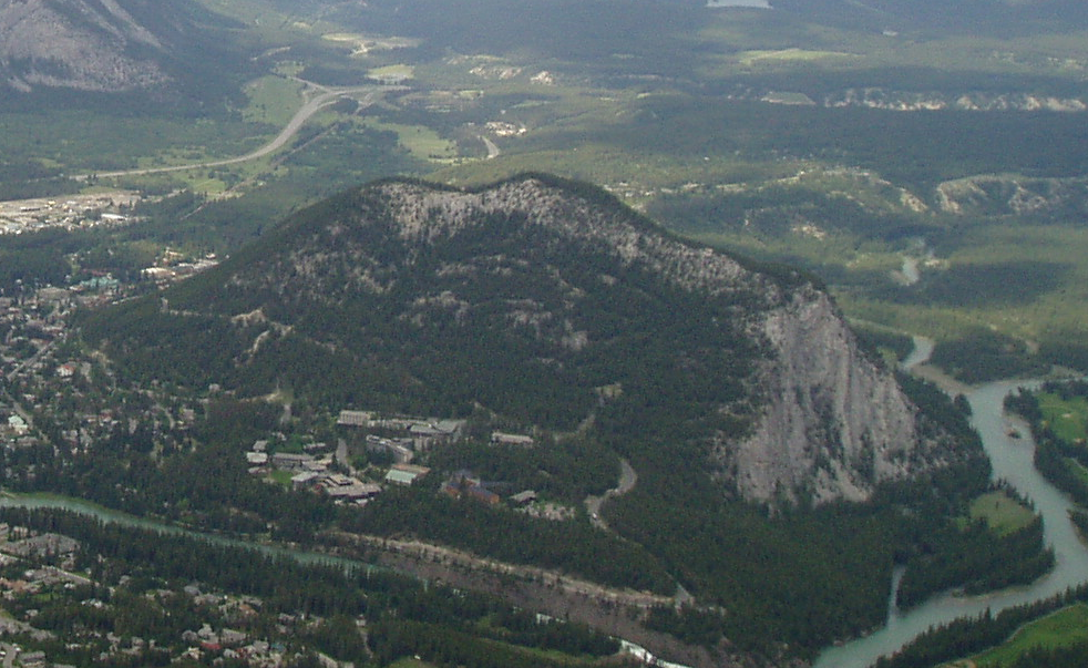 Aerial View of Tunnel Mountain