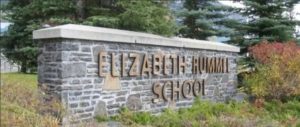 Elizabeth Rummel School Sign