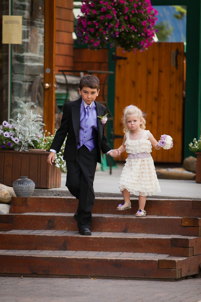 Kids at a Canmore Wedding