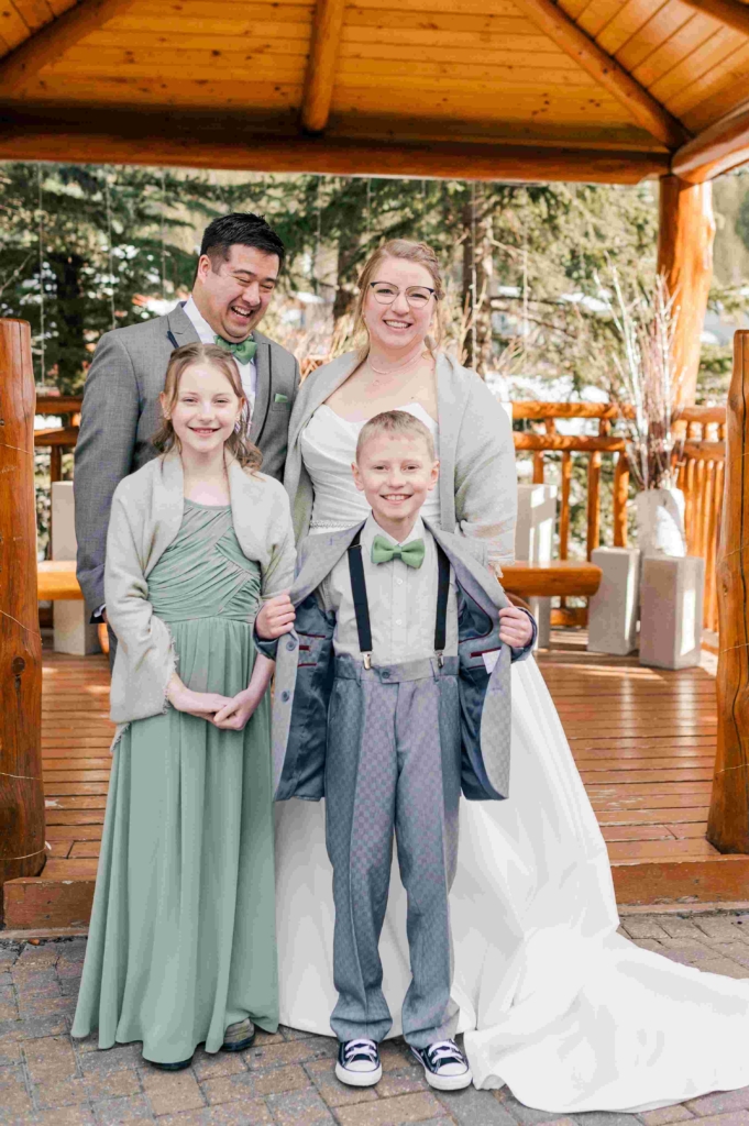 Kids at a Canmore Wedding