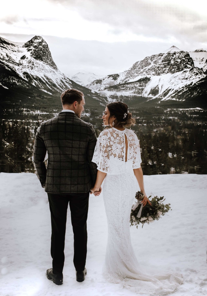 Canmore Winter Mountain Wedding