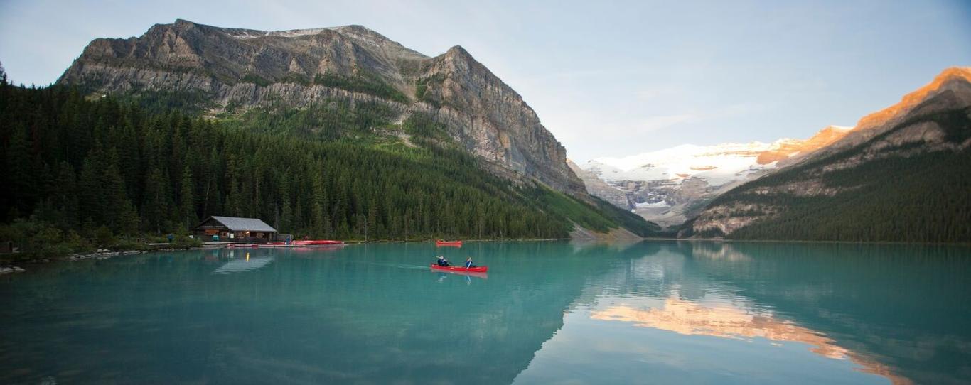 Driving from Canmore to Lake Louise